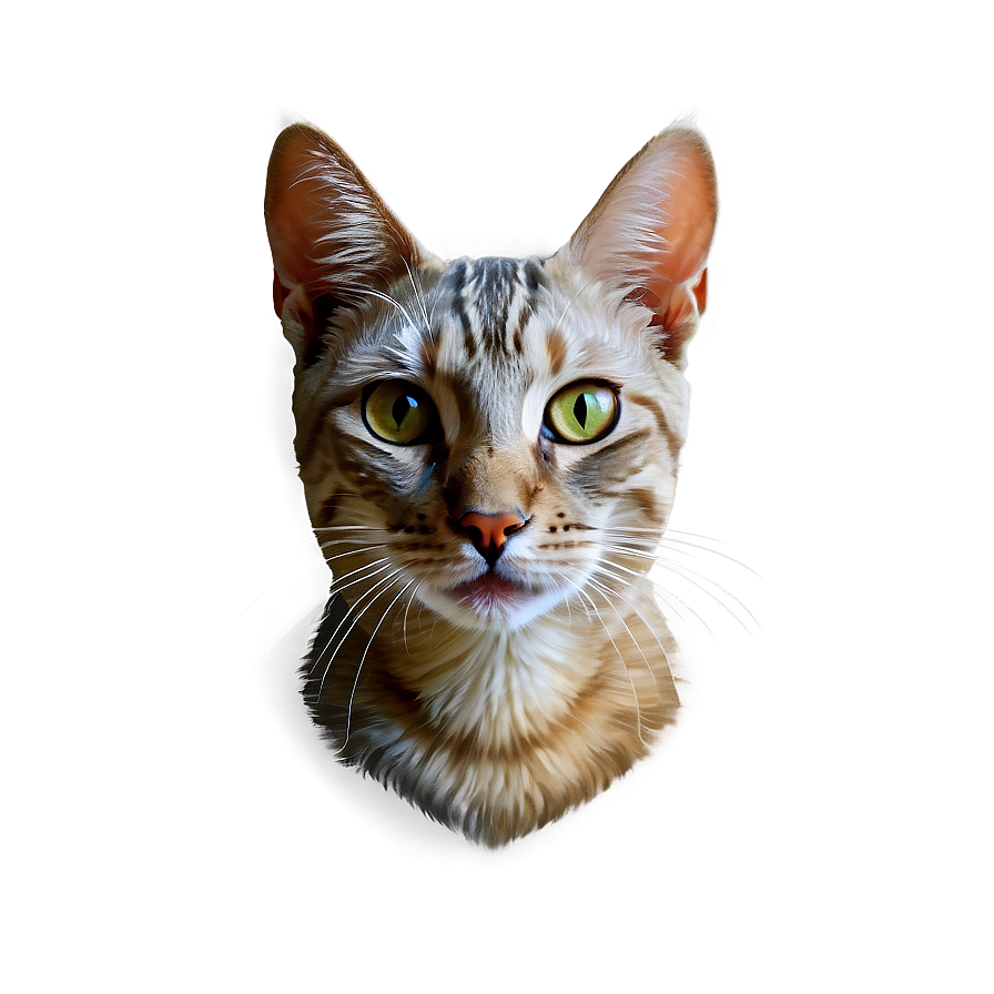 Realistic Cat Portrait Png D PNG image