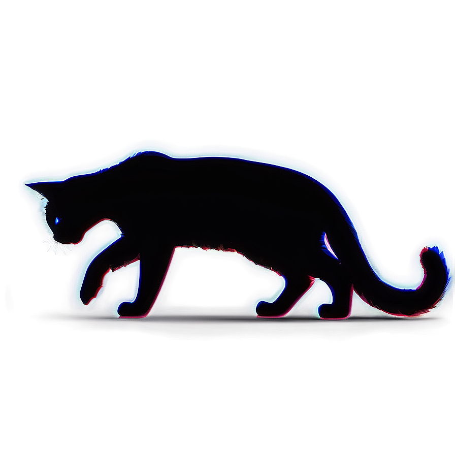 Realistic Cat Silhouette Png 06122024 PNG image