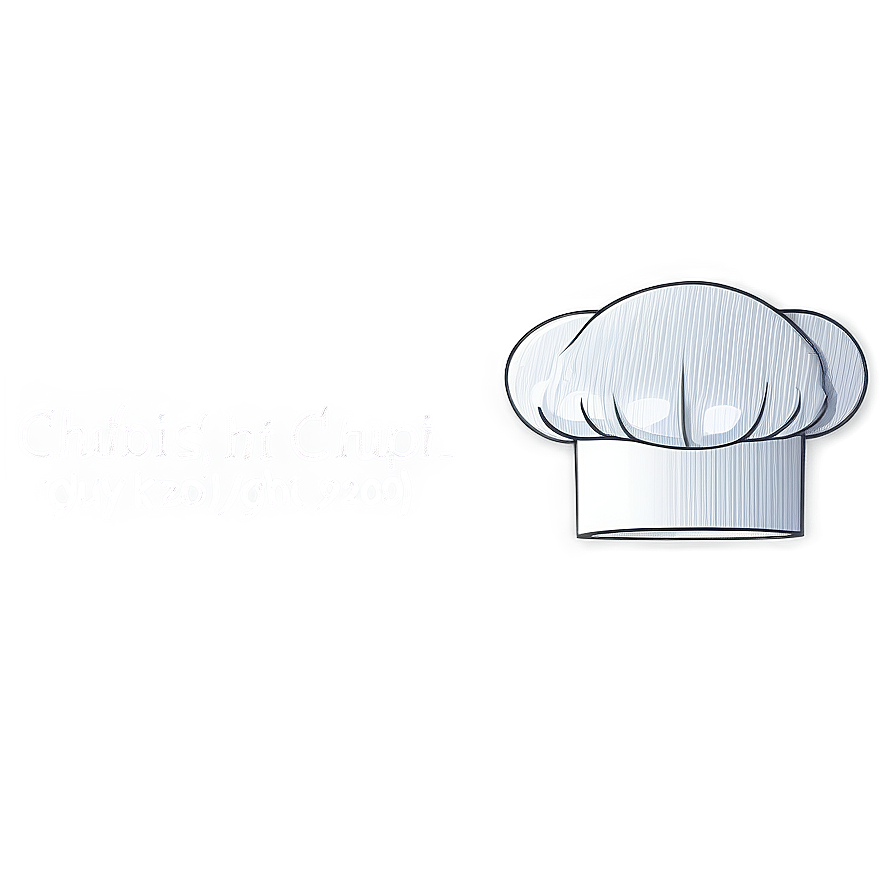 Realistic Chef Hat Artwork Png 10 PNG image