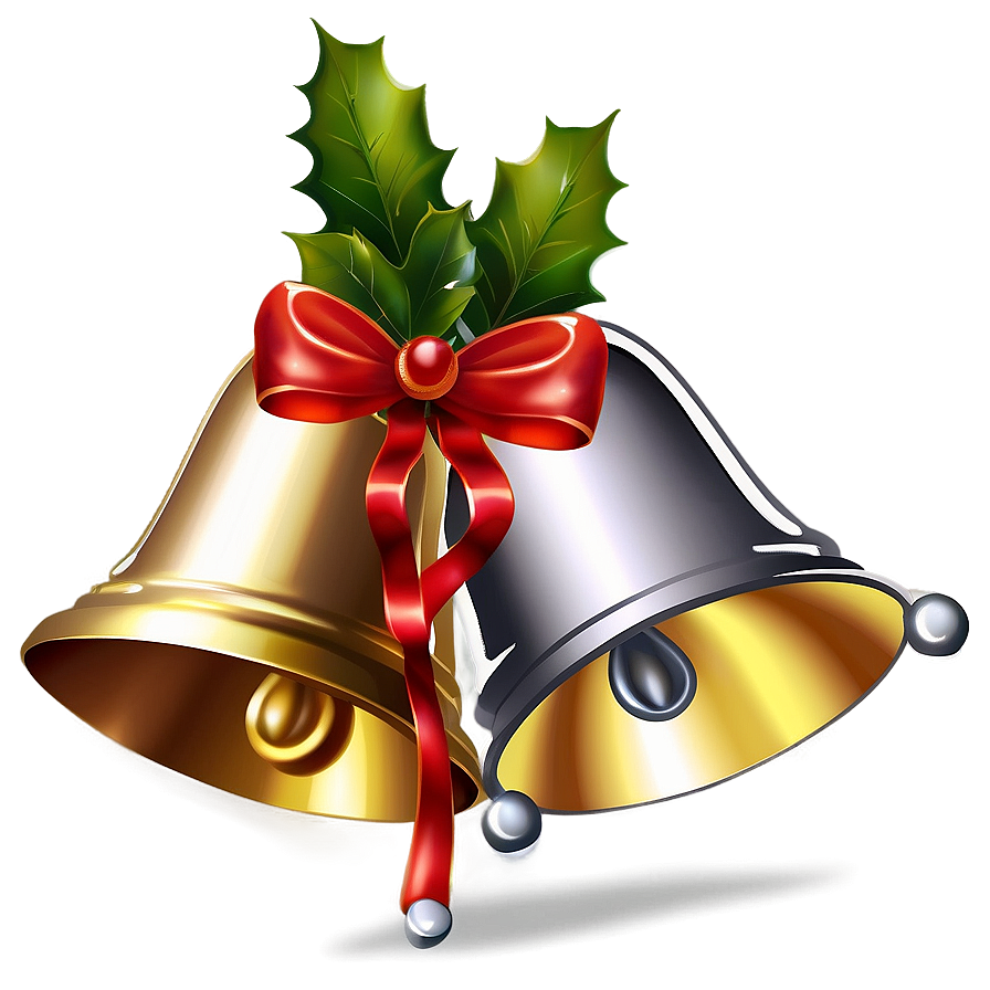 Realistic Christmas Bells Png 06122024 PNG image