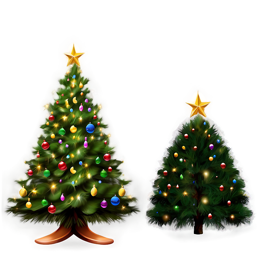 Realistic Christmas Tree Transparent Design Png 72 PNG image