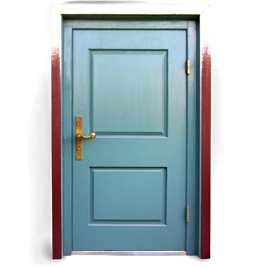 Realistic Closed Door Representation Png 06292024 PNG image