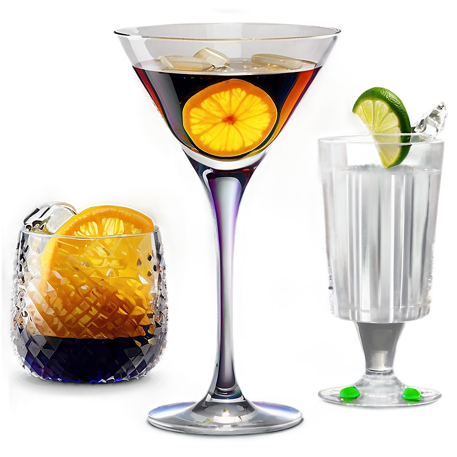 Realistic Cocktail Glass Png Qwd14 PNG image