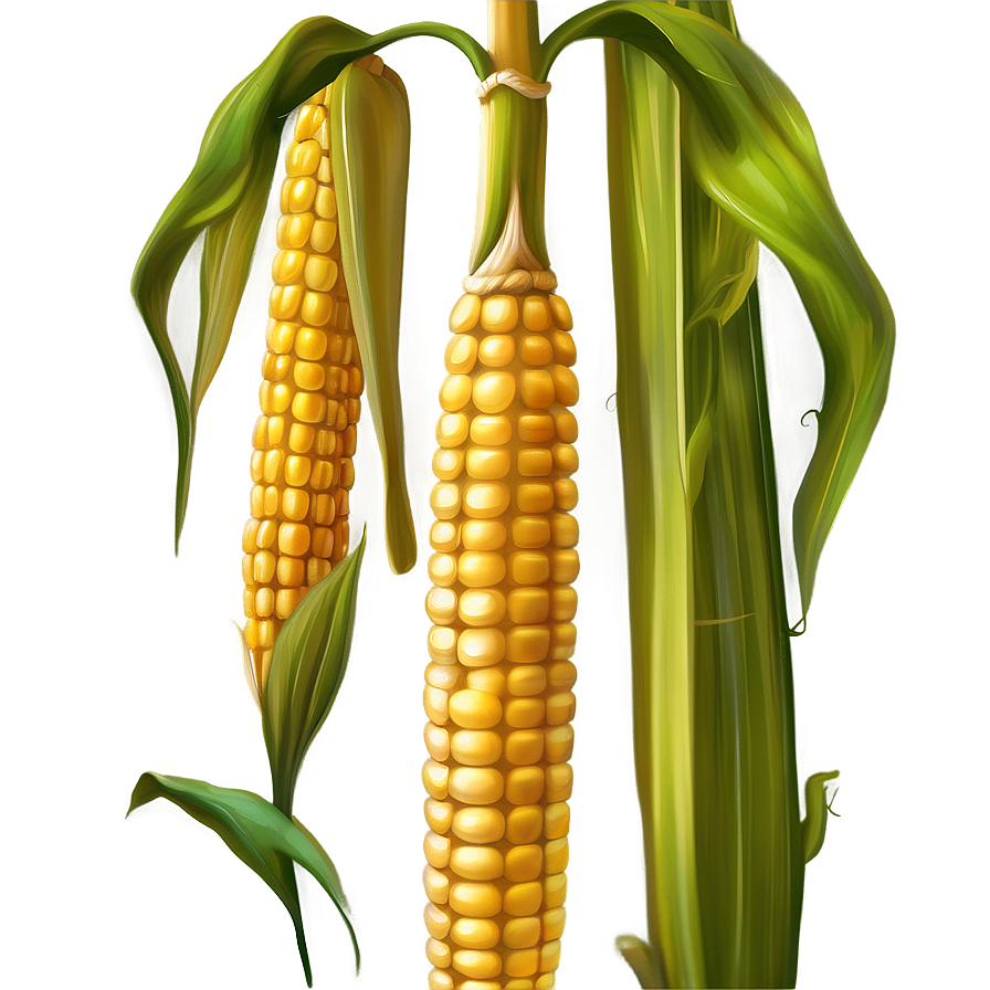 Realistic Corn Stalk Png 06122024 PNG image