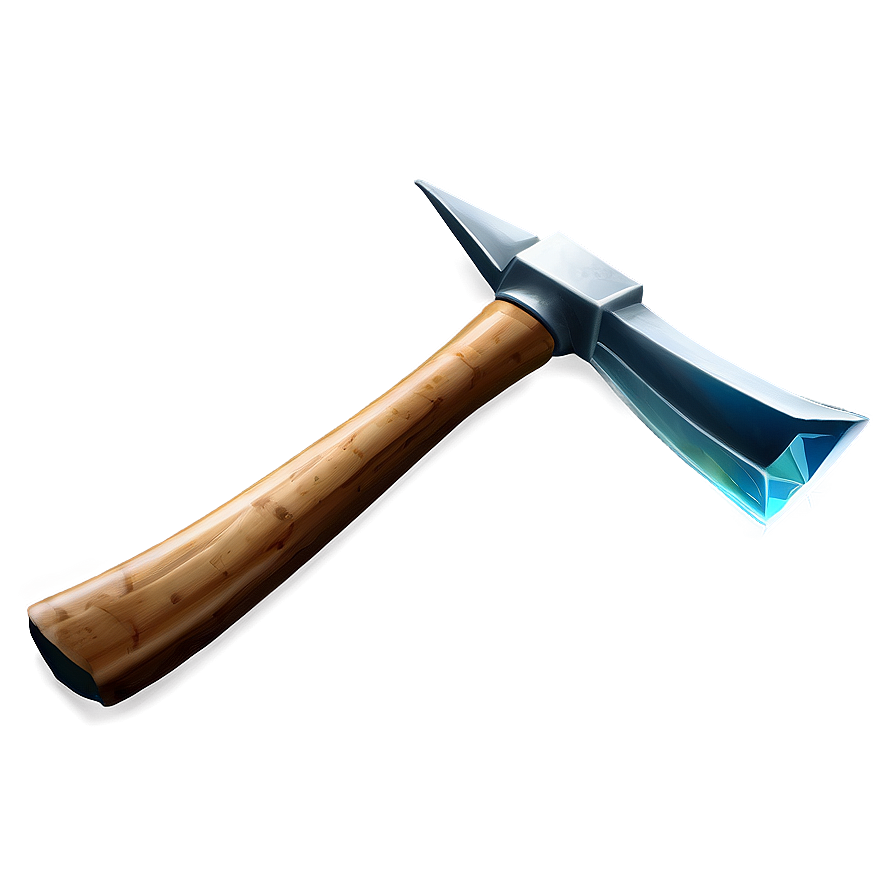 Realistic Diamond Pickaxe Png 9 PNG image