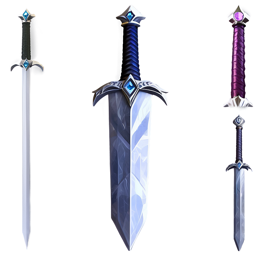 Realistic Diamond Sword Design Png 67 PNG image