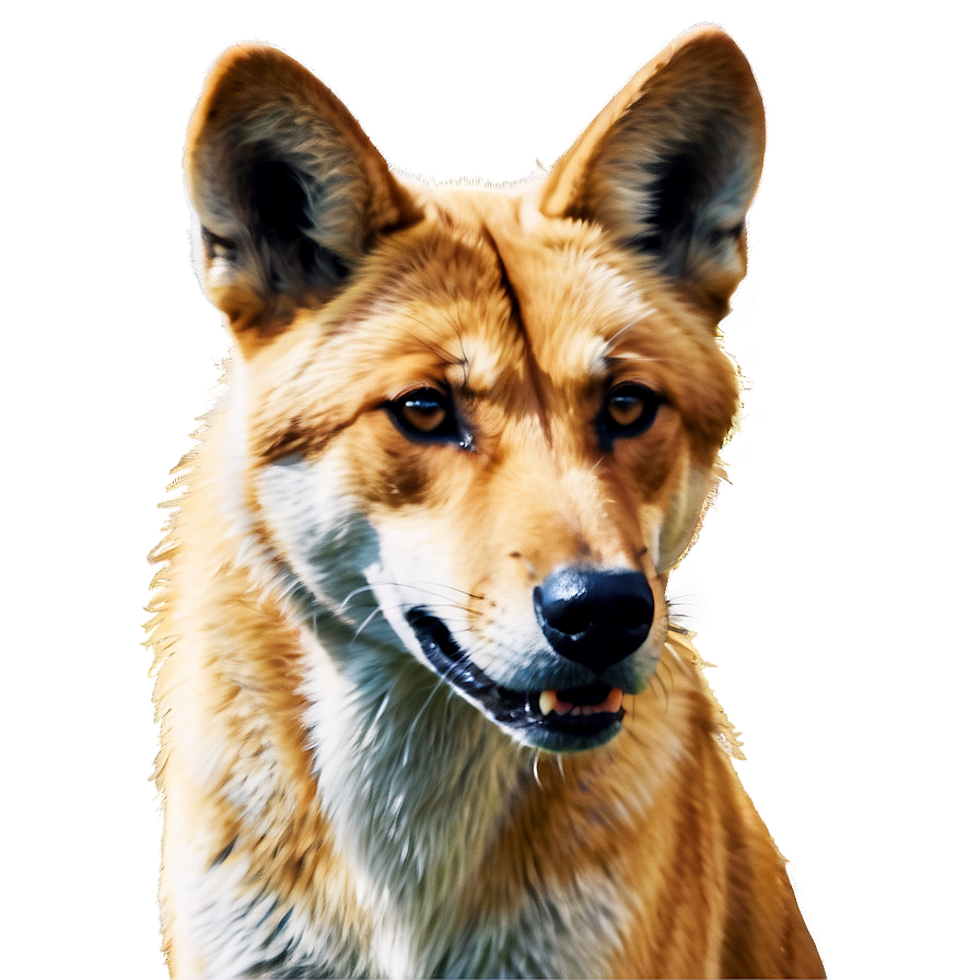 Realistic Dingo Art Png Pqd PNG image