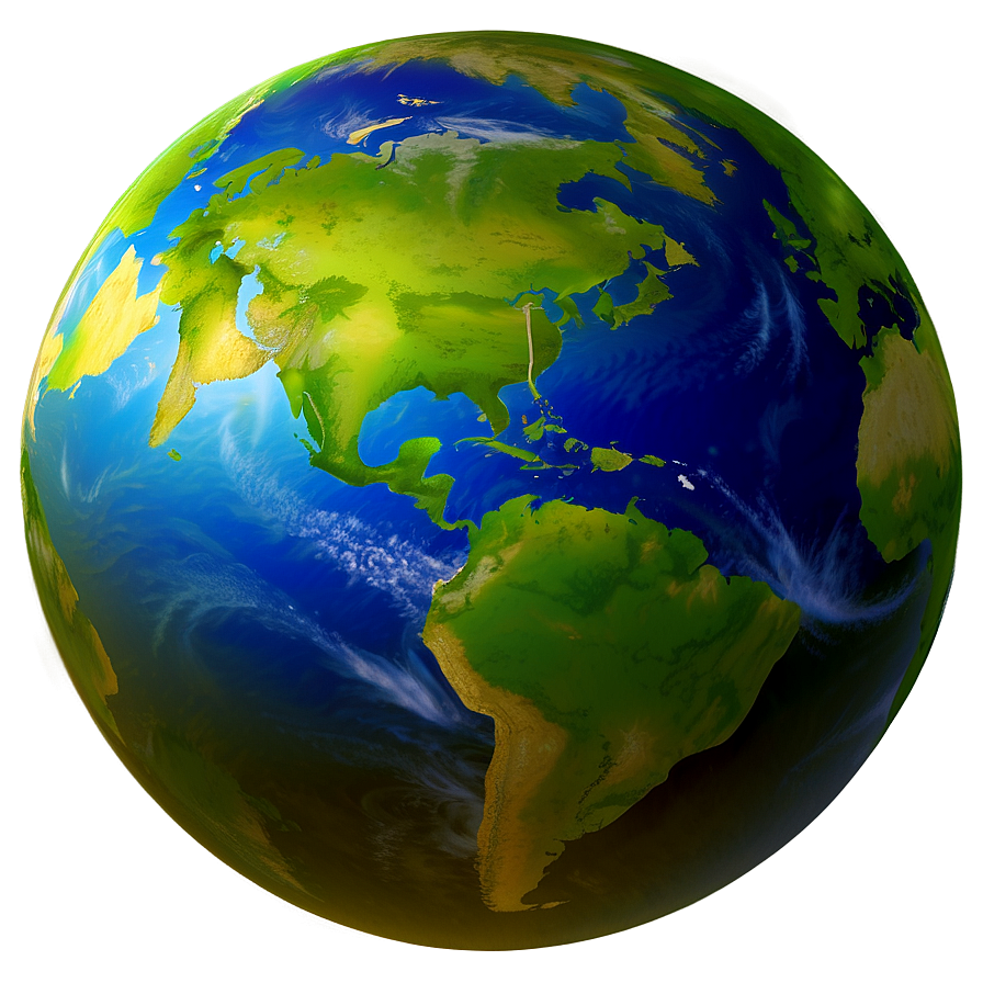 Realistic Earth Globe Png 05042024 PNG image