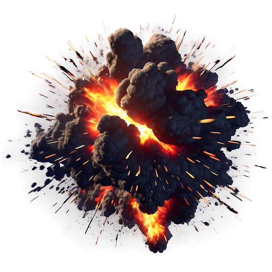 Realistic Explosion Effect Png 06122024 PNG image