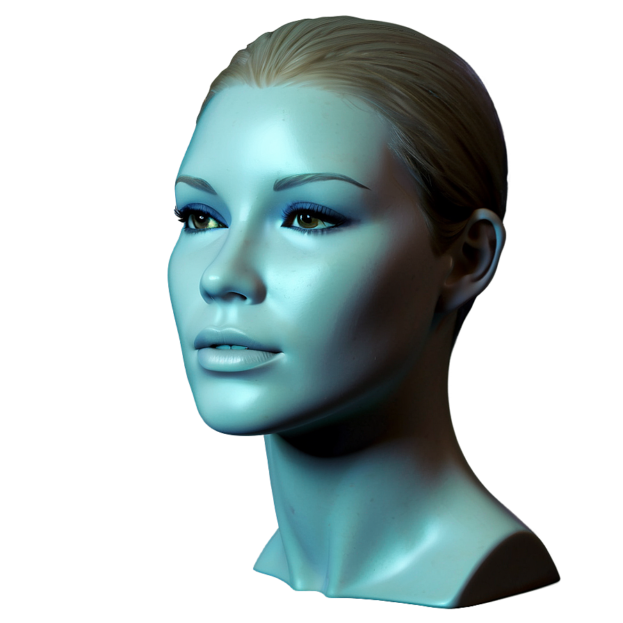 Realistic Female Mannequin Head Png Kvg8 PNG image