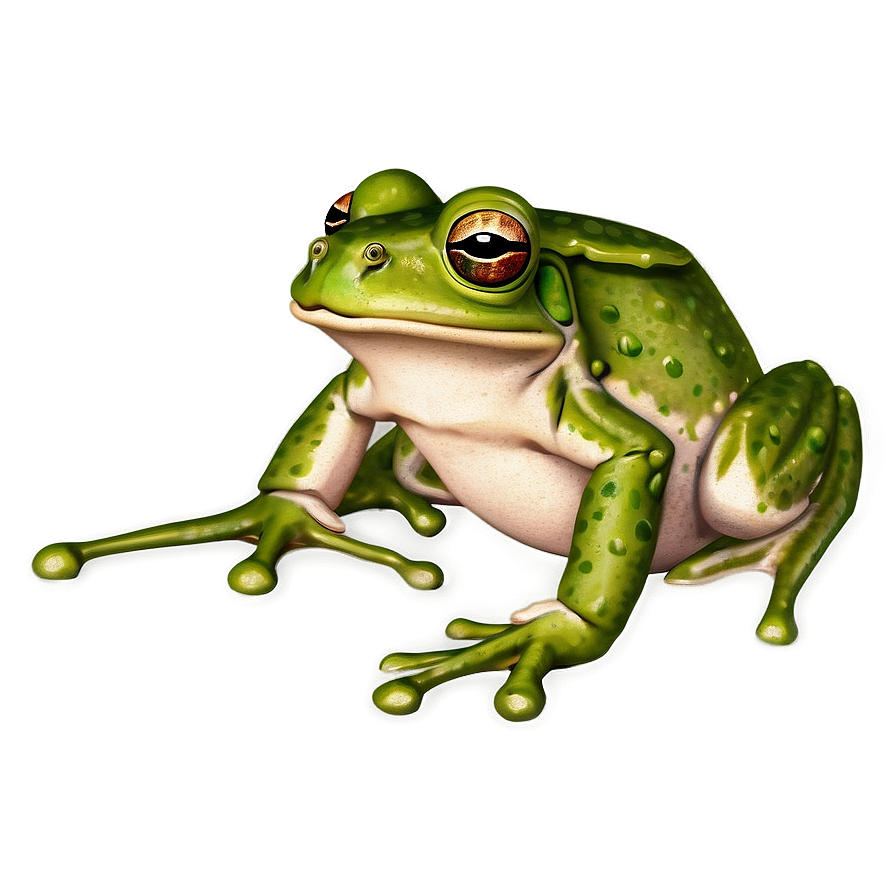 Realistic Frog Illustration Png Btj62 PNG image