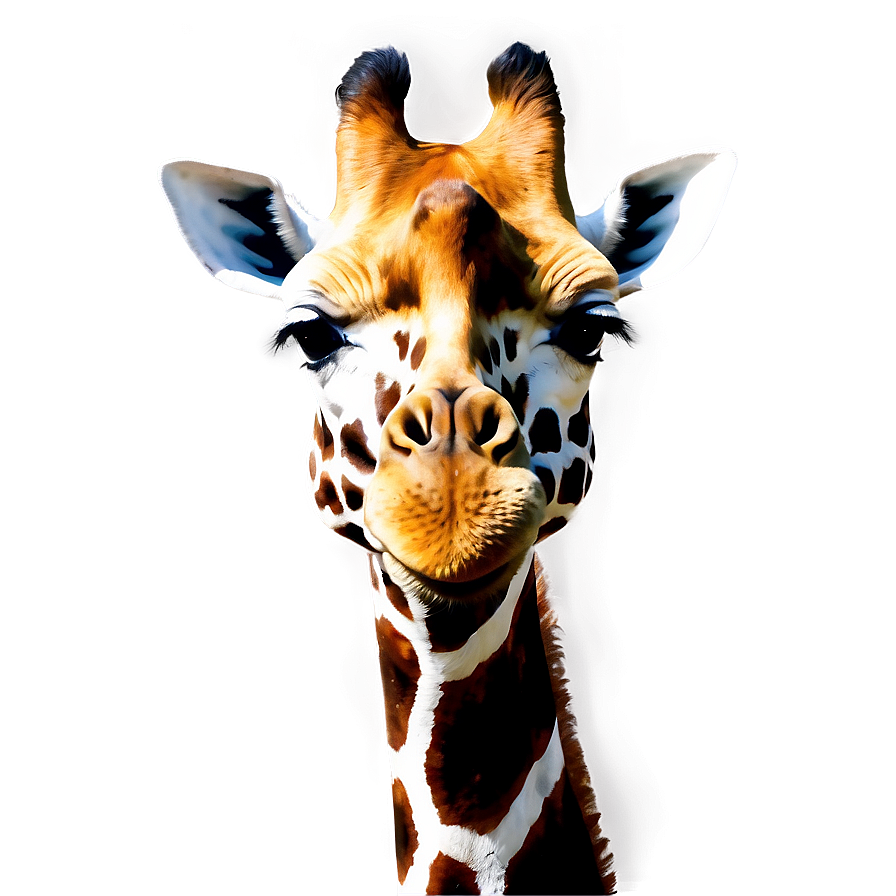 Realistic Giraffe Portrait Png 05062024 PNG image