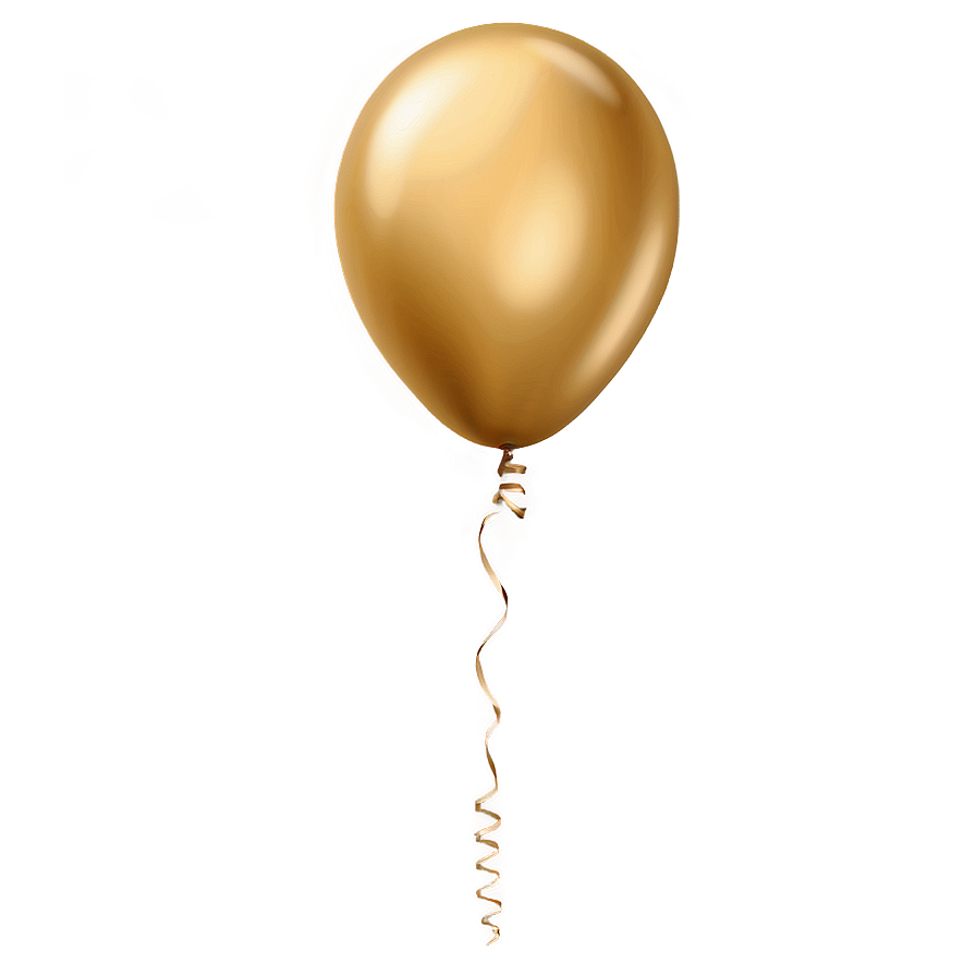 Realistic Gold Balloon Png Vtu69 PNG image