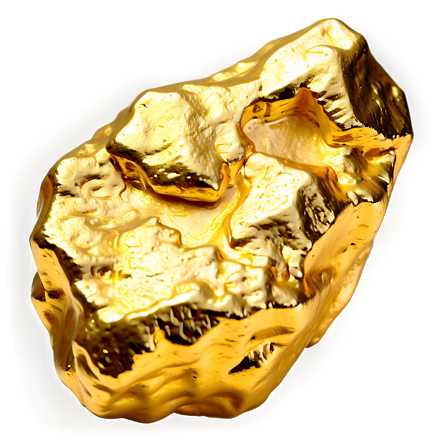 Realistic Gold Nugget Png 7 PNG image