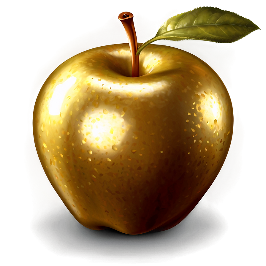 Realistic Golden Apple Image Png Xvm PNG image