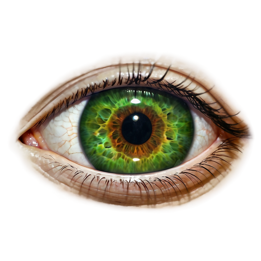 Realistic Green Eye Drawing Png 06262024 PNG image