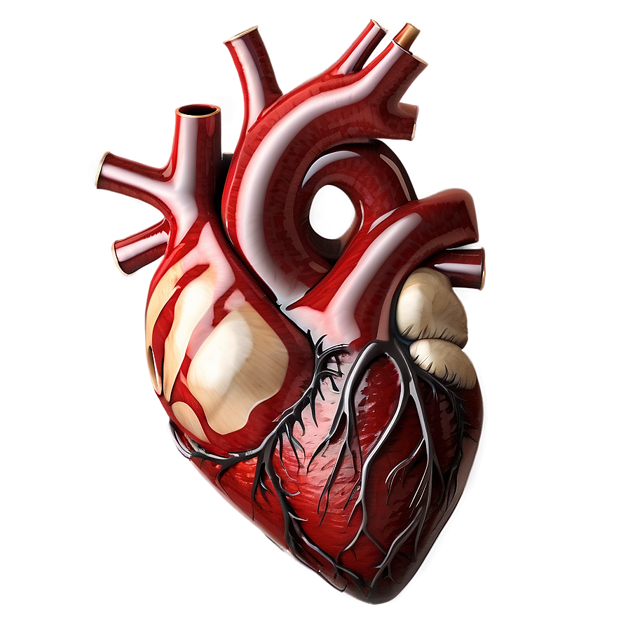 Realistic Heart Artwork Png Ngc95 PNG image