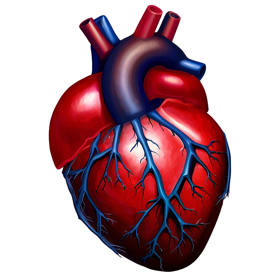 Realistic Heart Artwork Png Tok93 PNG image