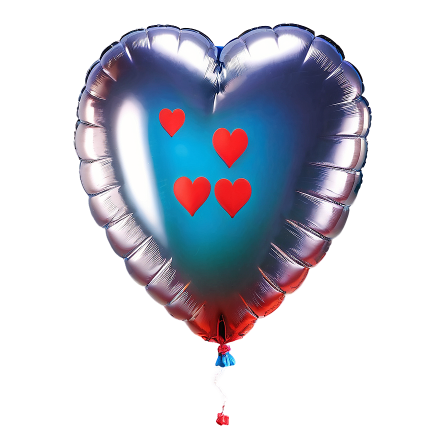 Realistic Heart Balloon Png 06212024 PNG image