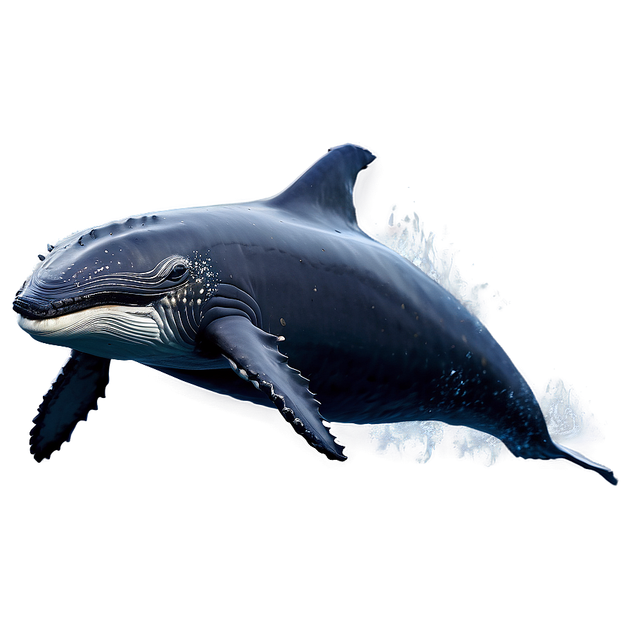 Realistic Humpback Whale Art Png 35 PNG image