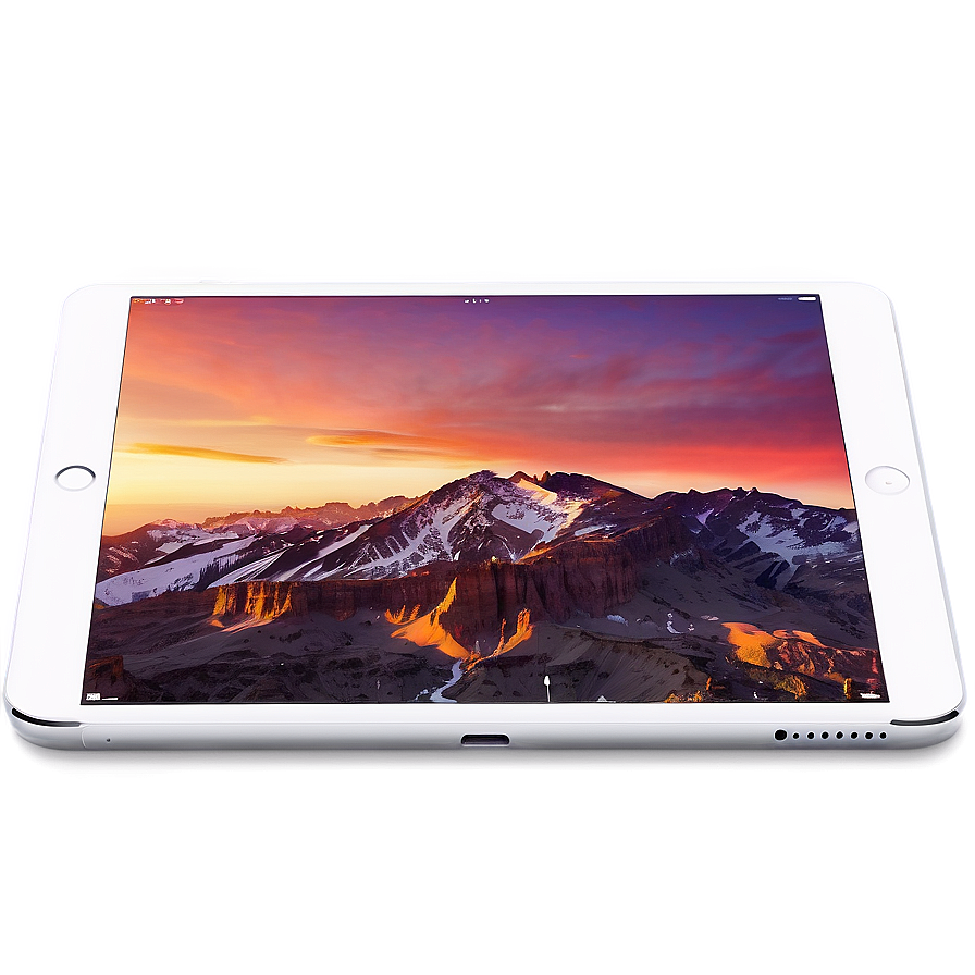 Realistic Ipad Mini Design Png Gnk64 PNG image