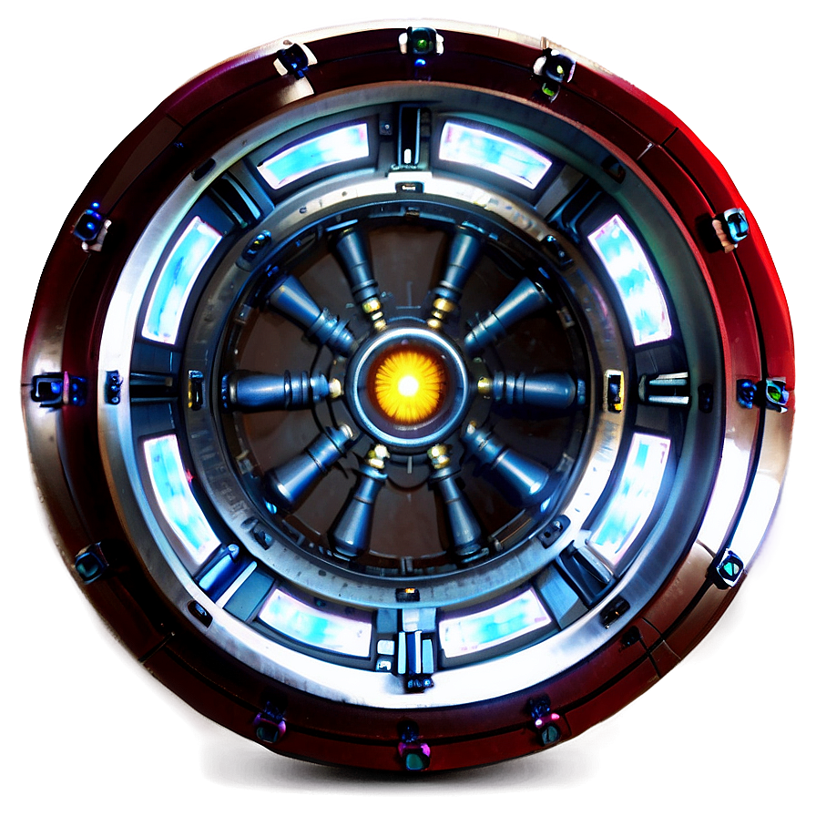 Realistic Iron Man Reactor Png Cdr PNG image