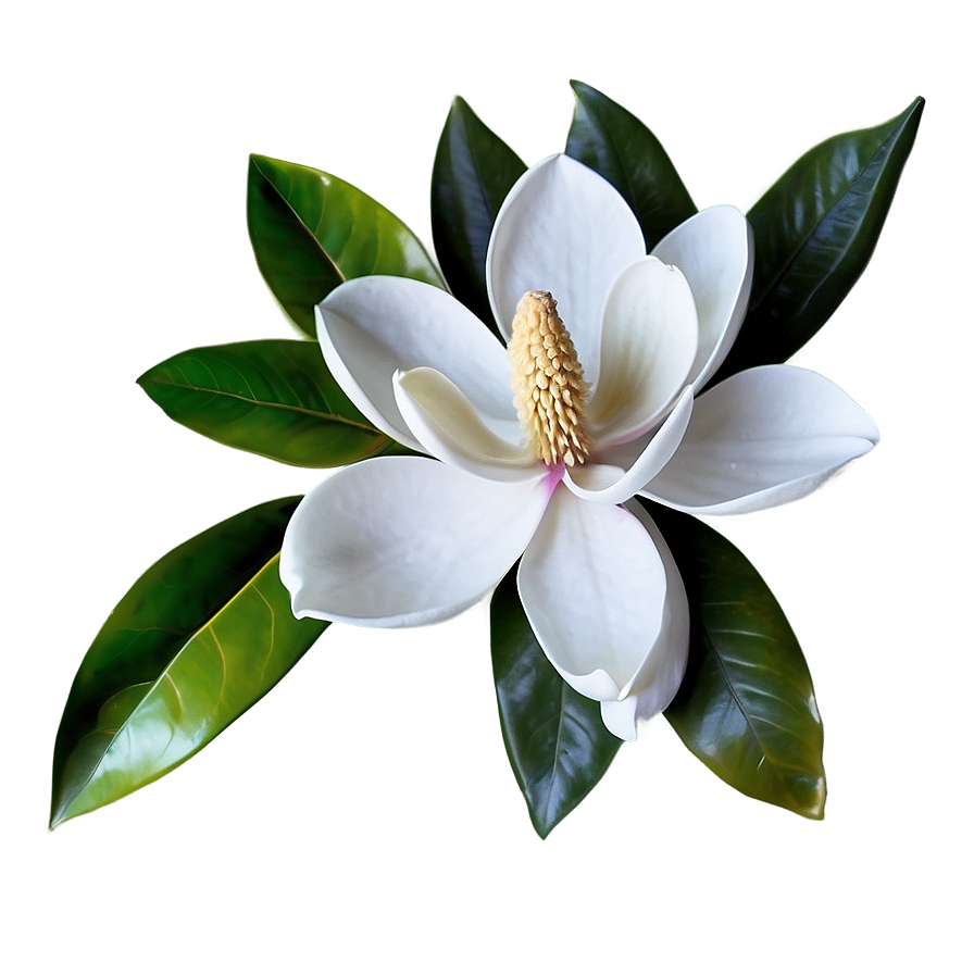 Realistic Magnolia Flower Image Png 15 PNG image