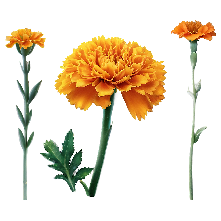 Realistic Marigolds Png Woy PNG image