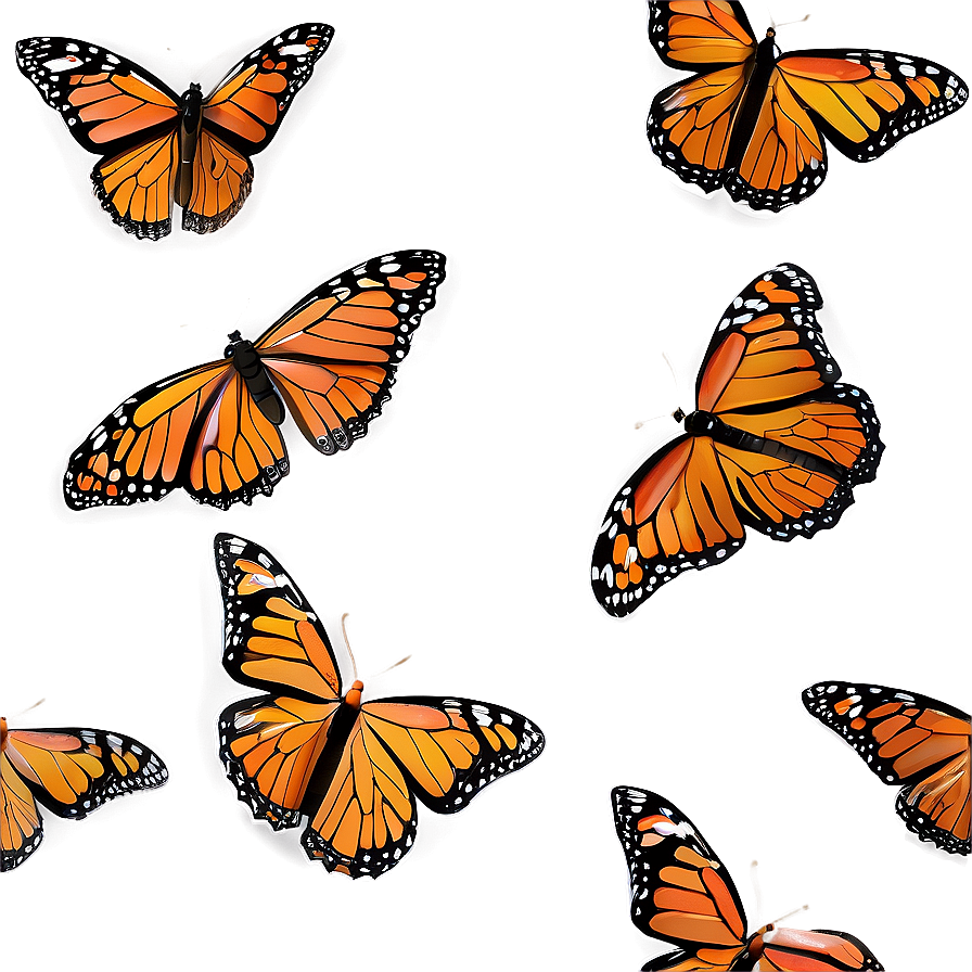 Realistic Monarch Butterflies Png Hag90 PNG image