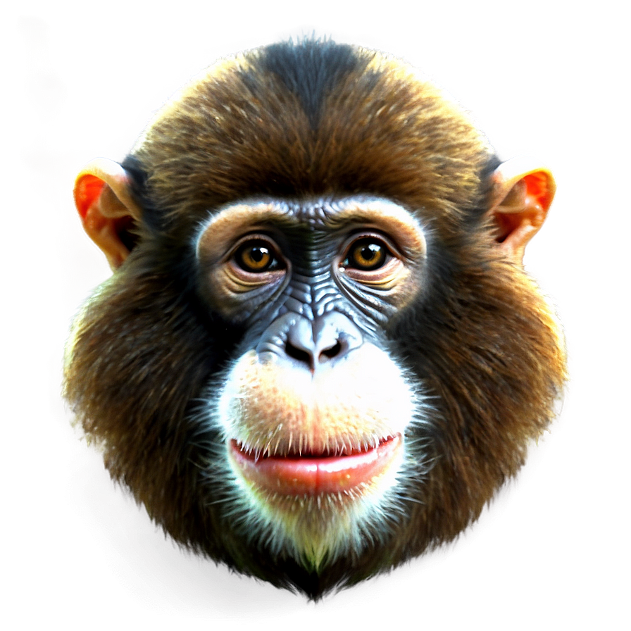 Realistic Monkey Face Png 06272024 PNG image