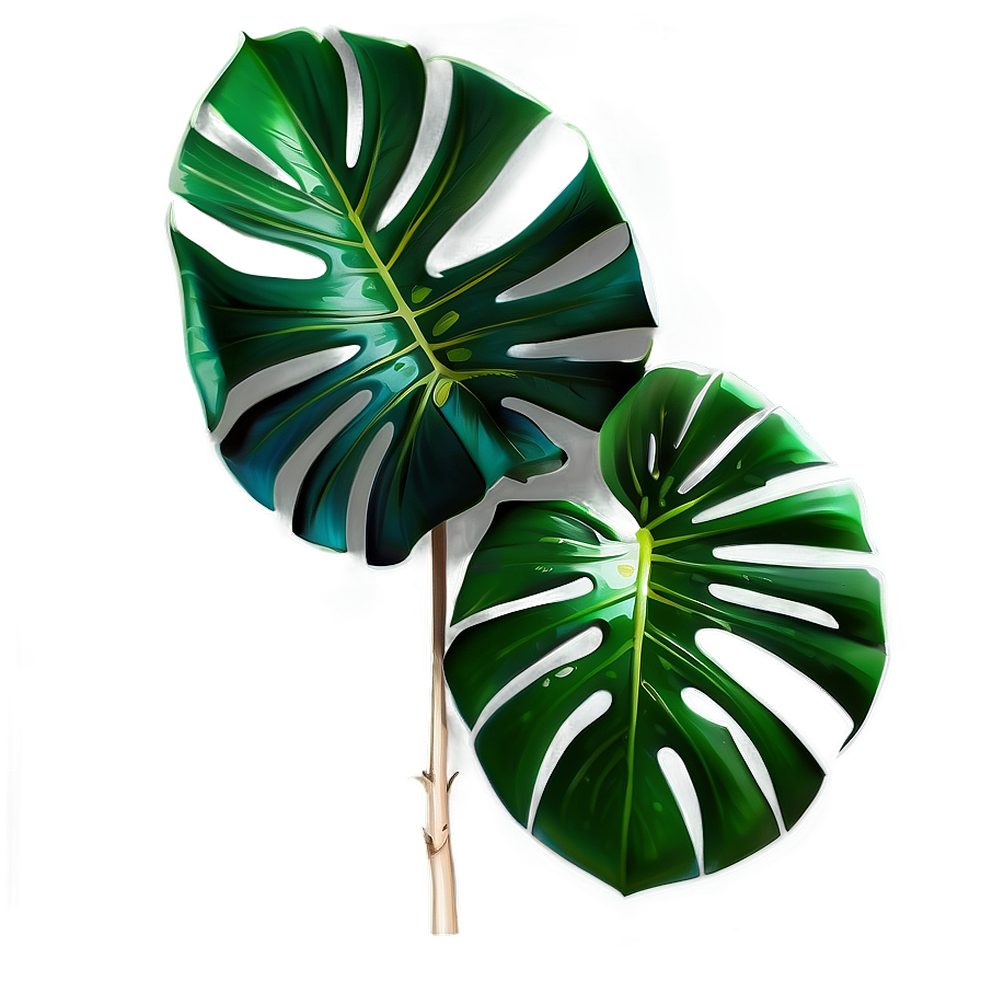 Realistic Monstera Illustration Png Ewg10 PNG image