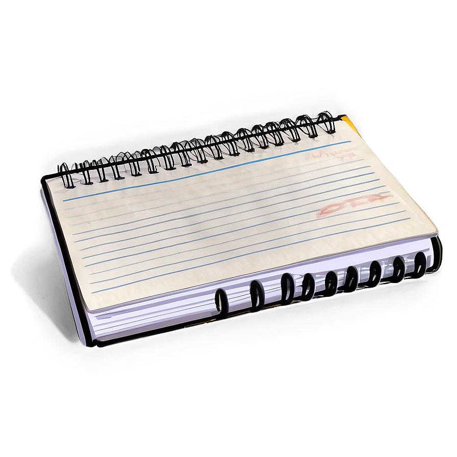 Realistic Notebook Paper Png 05252024 PNG image