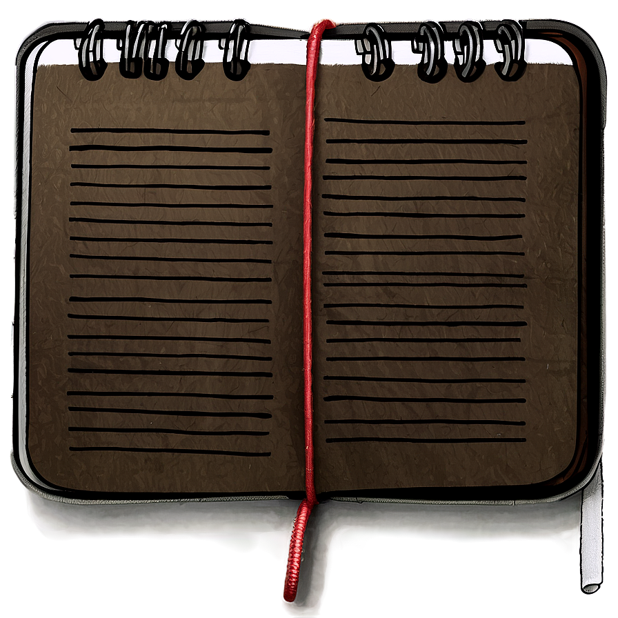 Realistic Notebook Paper Png Vde48 PNG image
