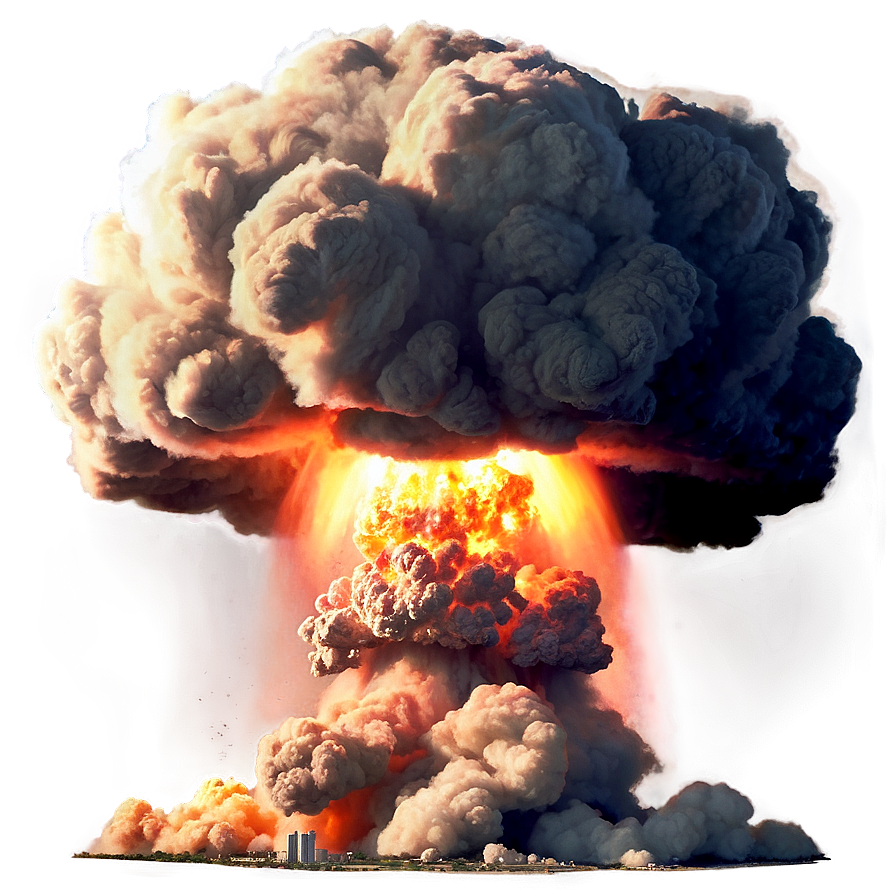 Realistic Nuclear Bomb Explosion Png 05252024 PNG image