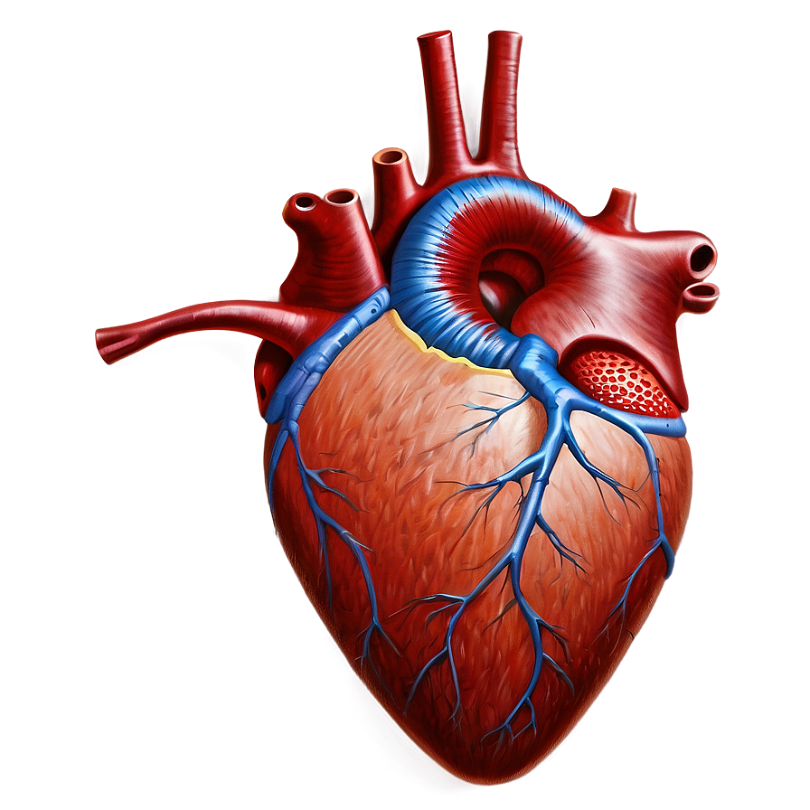 Realistic Open Heart Drawing Png 70 PNG image