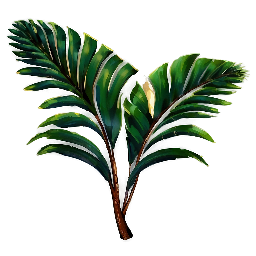 Realistic Palm Leaves Png Fvb83 PNG image