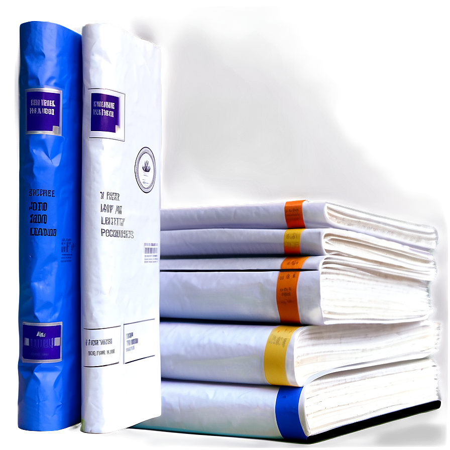 Realistic Paper Stack Png 06132024 PNG image