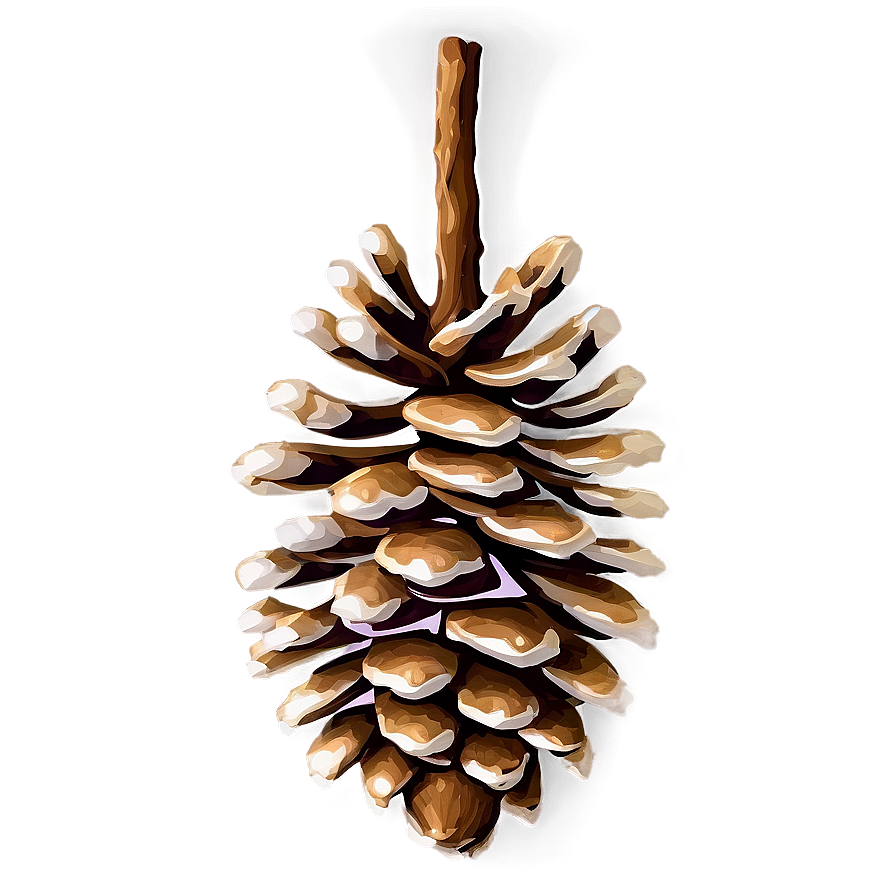 Realistic Pinecone Illustration Png 06132024 PNG image