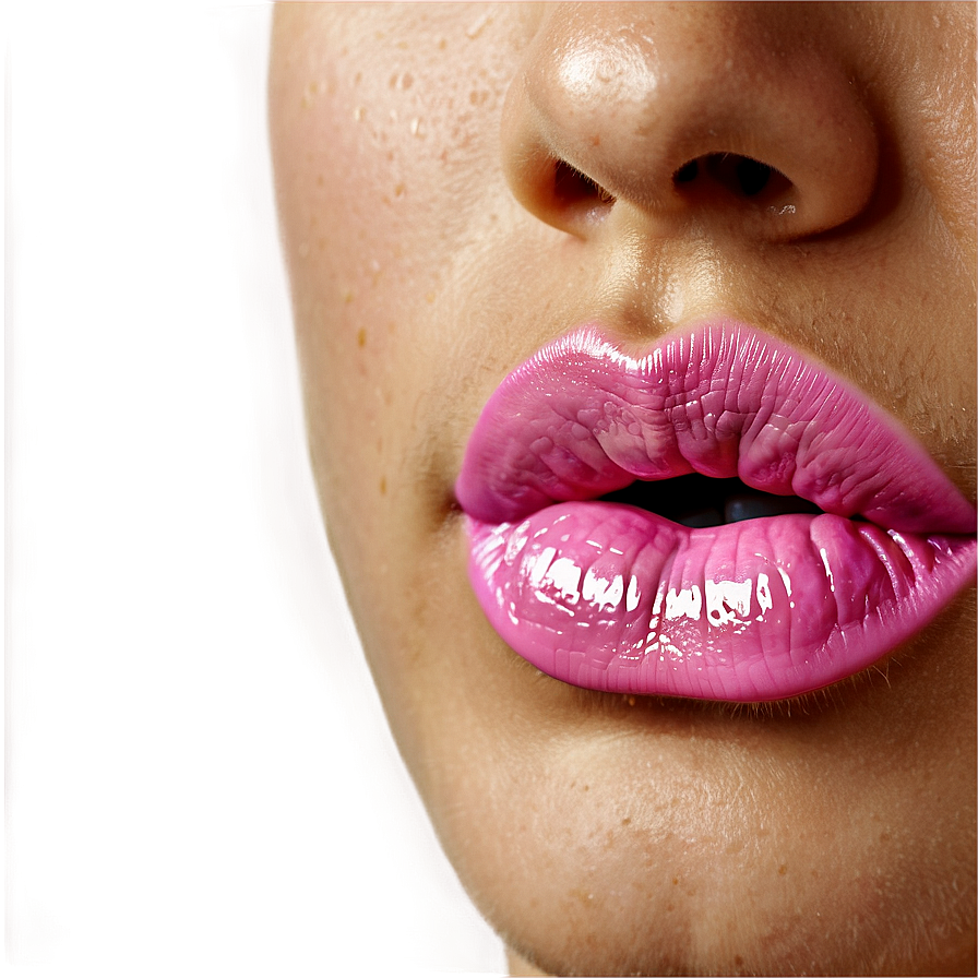 Realistic Pink Lips Png 06212024 PNG image