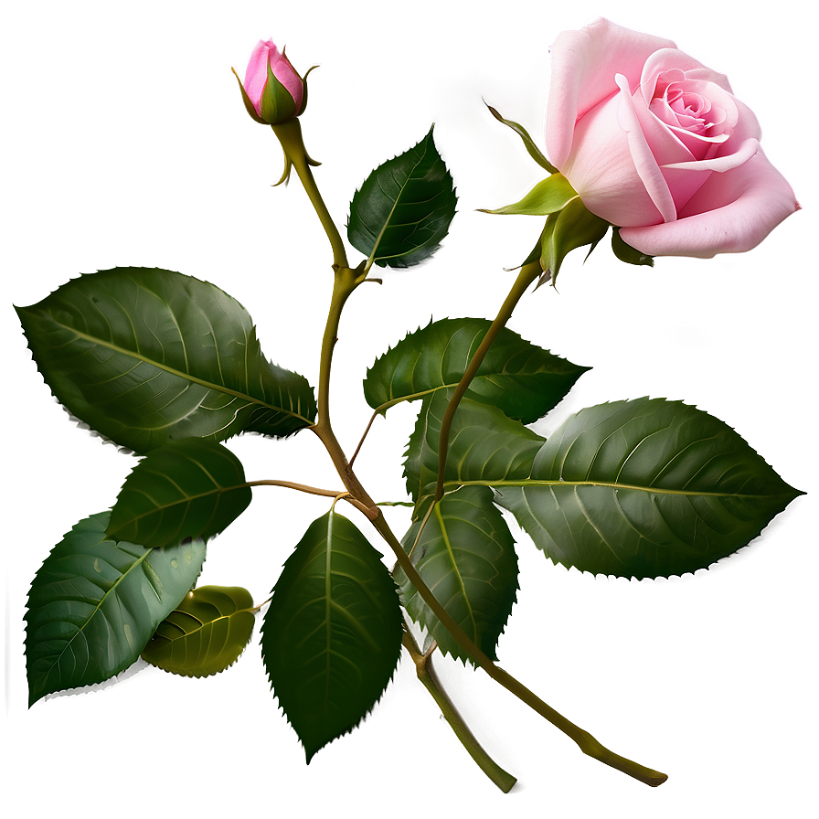 Realistic Pink Rose Png 05242024 PNG image