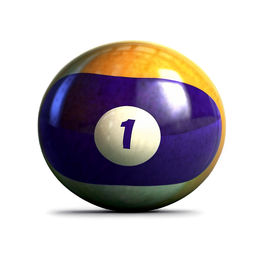 Realistic Pool Ball Render Png 06212024 PNG image