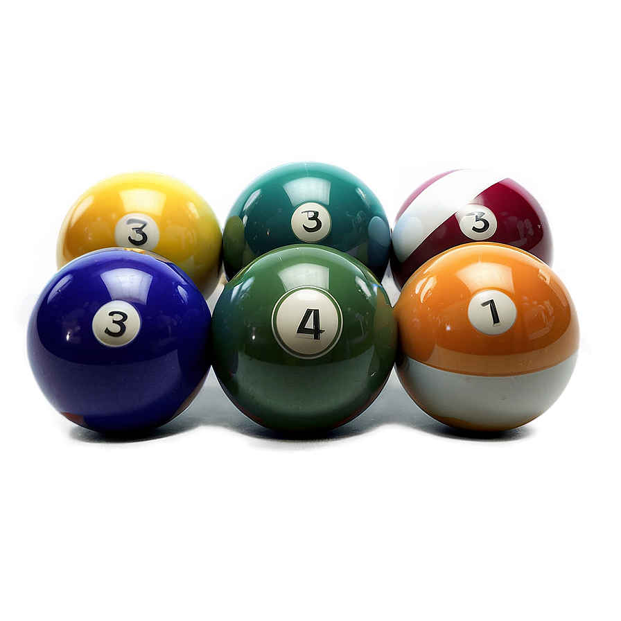 Realistic Pool Ball Render Png 06212024 PNG image