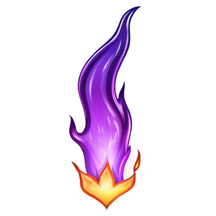 Realistic Purple Flame Png 4 PNG image