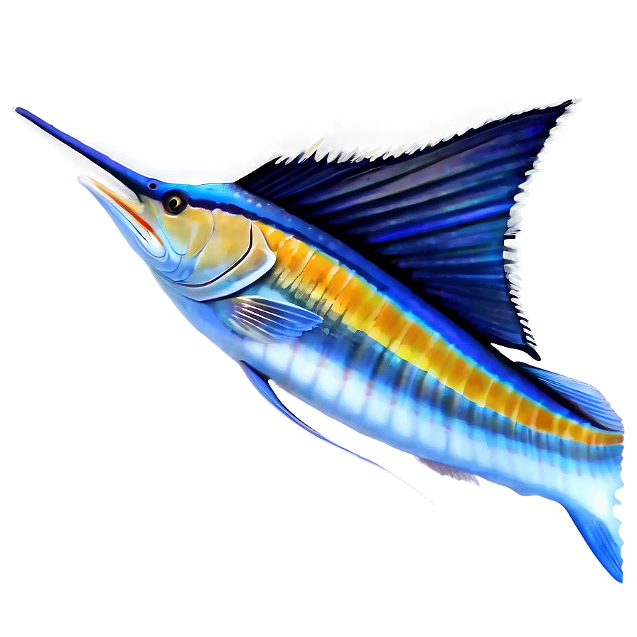 Realistic Sailfish Graphic Png 06262024 PNG image