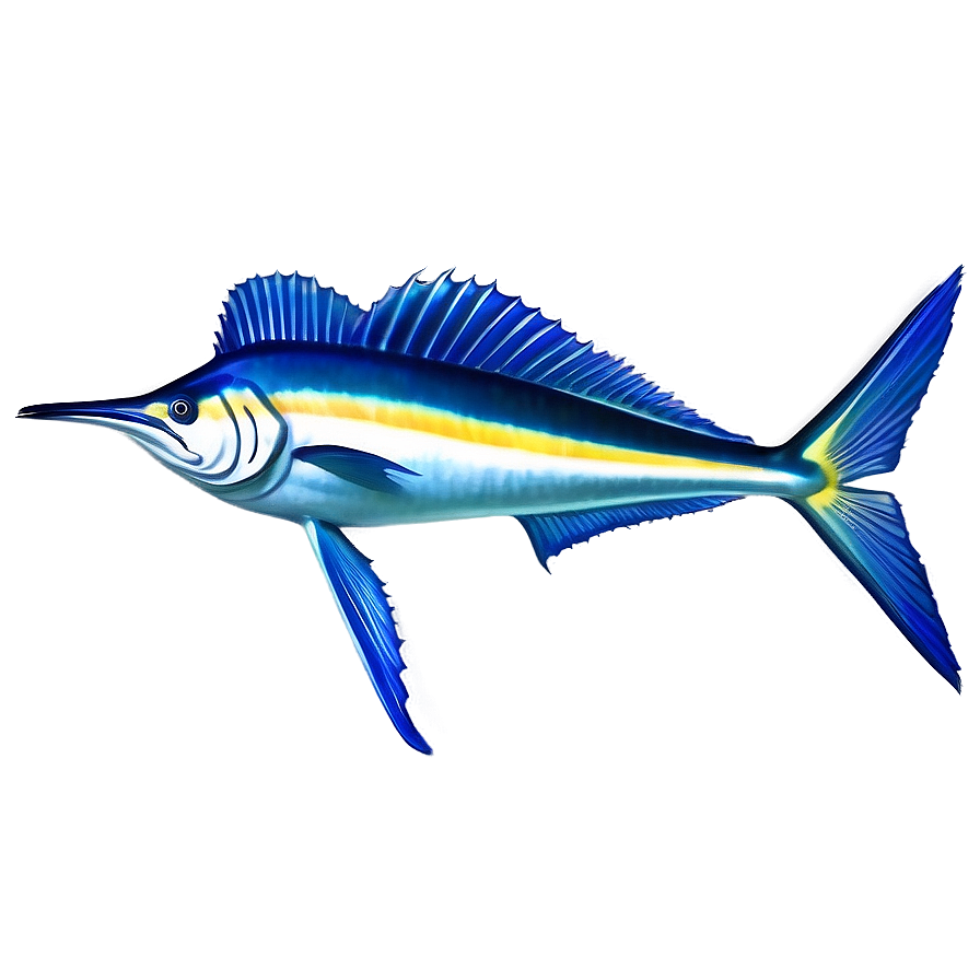 Realistic Sailfish Graphic Png 06262024 PNG image