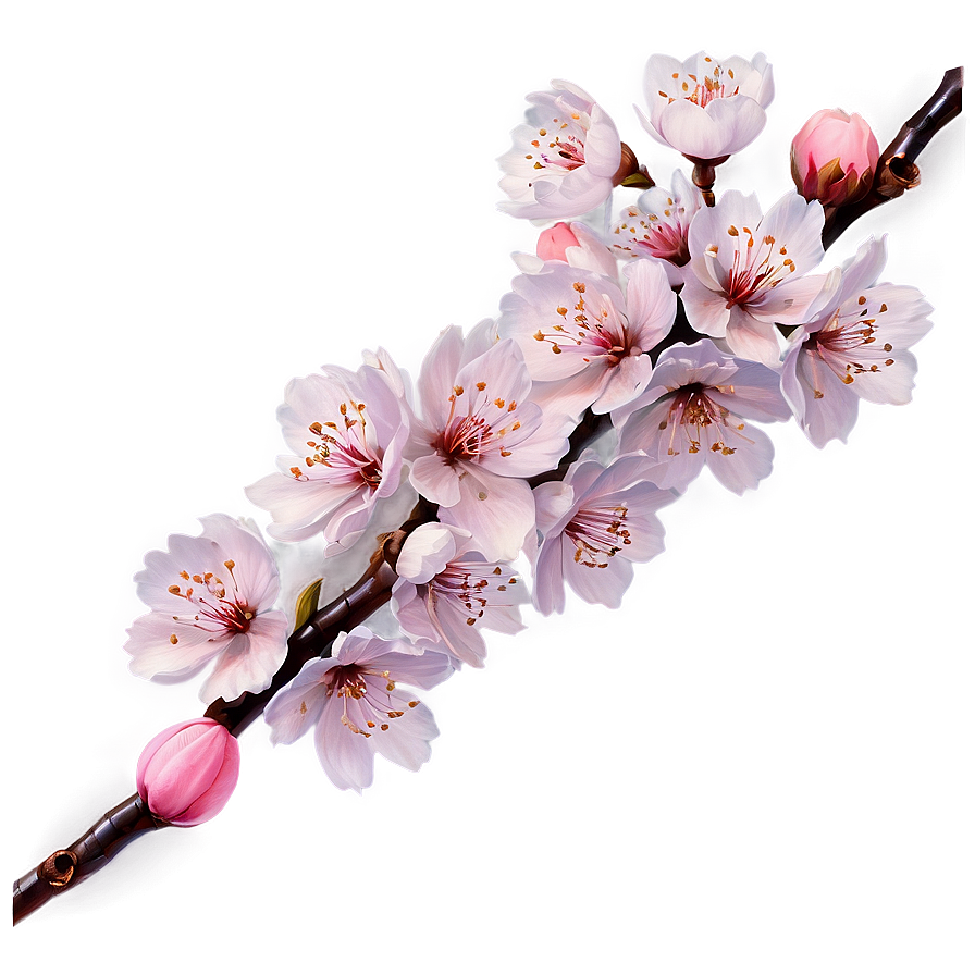 Realistic Sakura Blossom Png Wlo PNG image