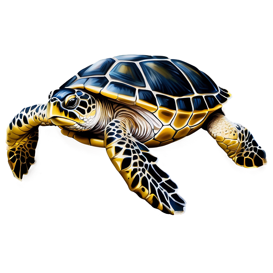 Realistic Sea Turtle Drawing Png 05242024 PNG image