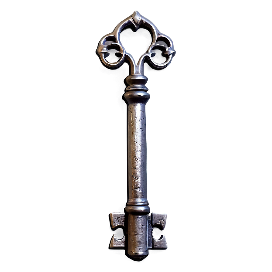 Realistic Skeleton Key Design Png 06212024 PNG image