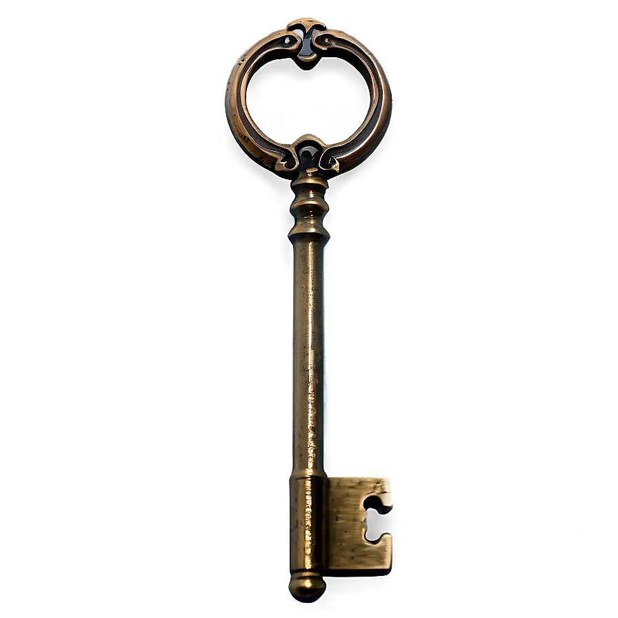 Realistic Skeleton Key Design Png Tug4 PNG image