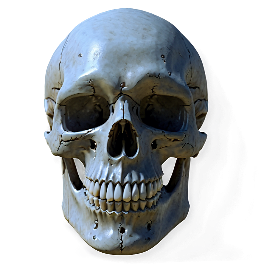 Realistic Skull Face Representation Png Edo52 PNG image